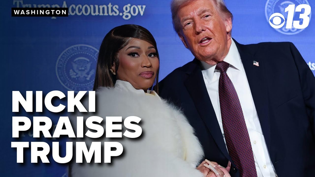 Nicki Minaj praises Donald Trump on stage