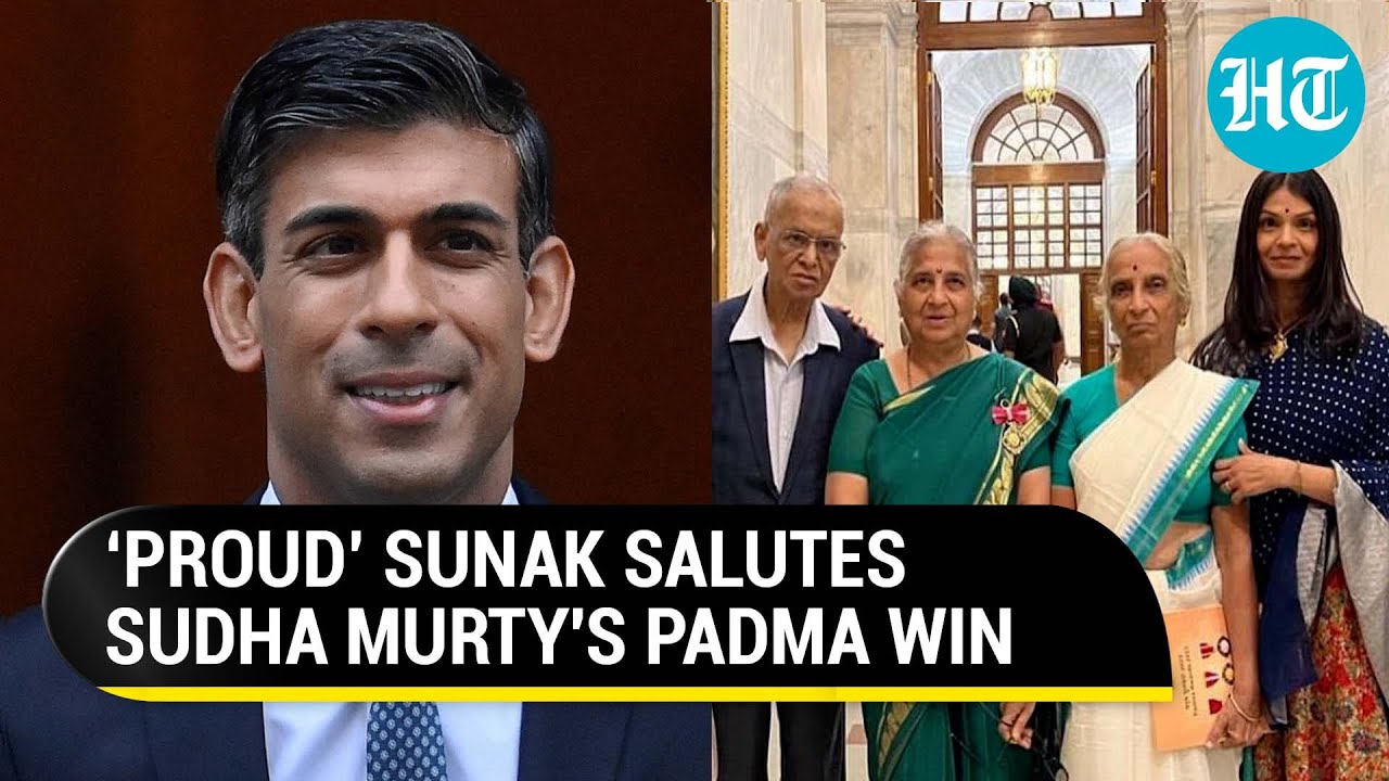 'Unspeakable Pride': Rishi Sunak celebrates mother-in-law Sudha Murty's Padma win