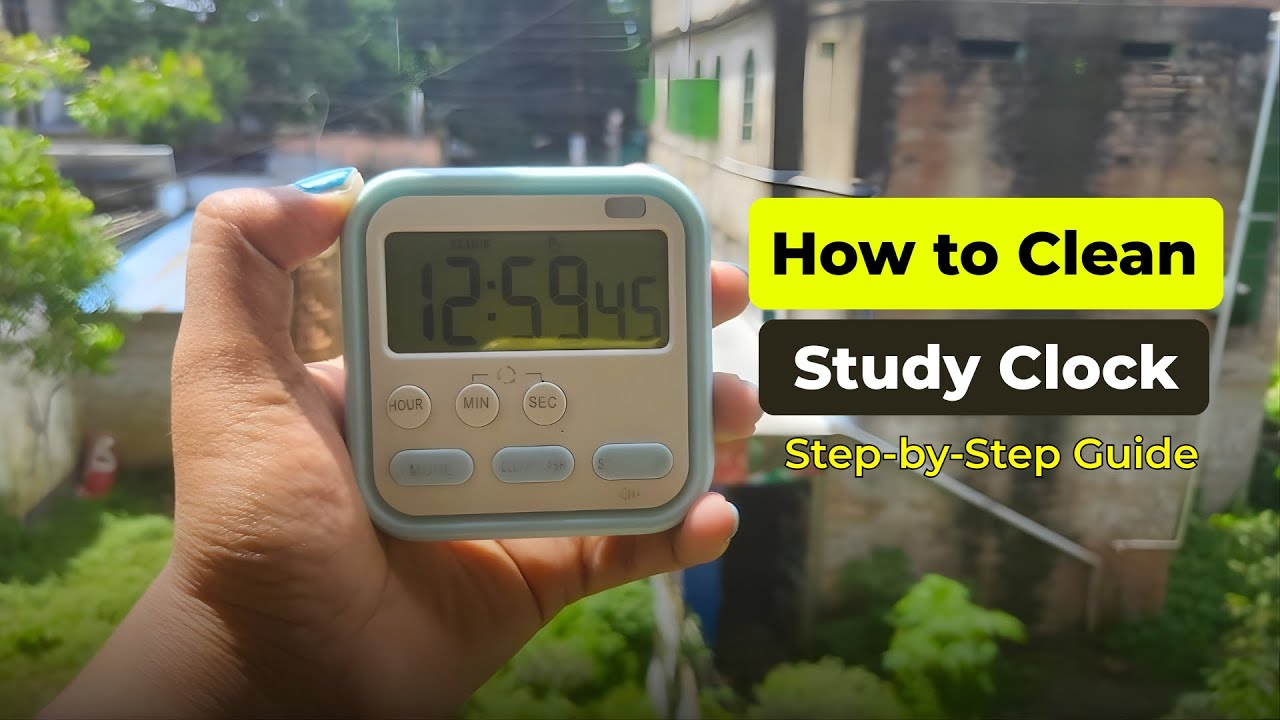 PLUZNIQ Digital Clock Cleaning Guide | Easy Step‑by‑Step in Hindi
