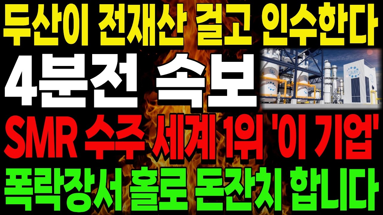 [주식추천] 두산이 노리는 SMR 원전 수주 세계 1위 '이 기업' #주식추천 #원전주 #원전대장주 #원전관련주 #SMR대장주 #SMR관련주 #원전 #SMR #두산에너빌리티