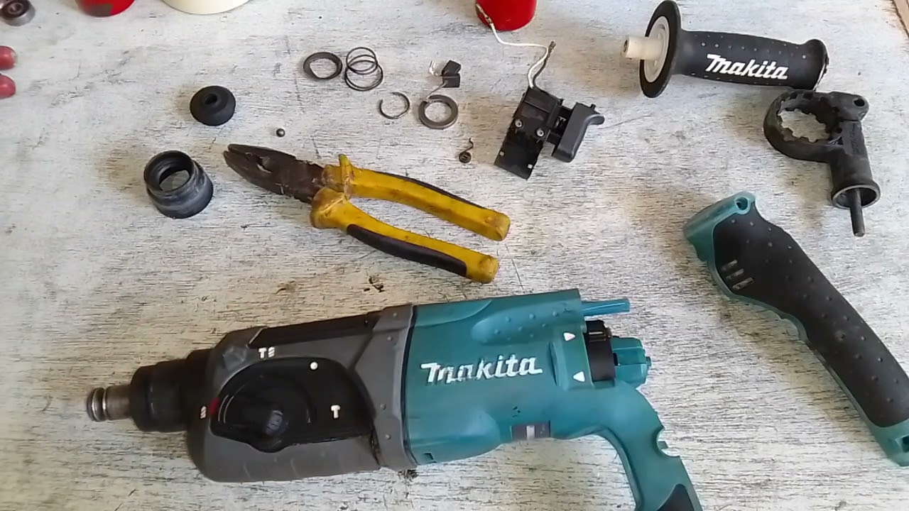 como montar elétrica do martelete makita , como montar martelete makita, gatilho martelete makita,