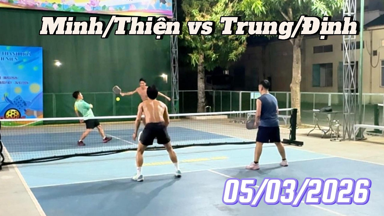 Pickleball Quê Tôi | Trung/Định vs Minh/Thiện - Sân Pick Nhà Máy Thuốc Lá