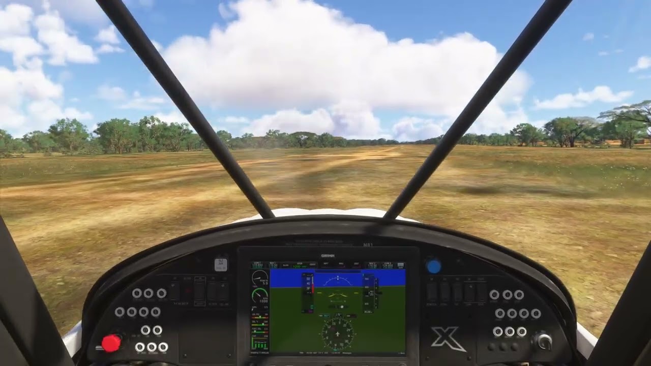 Carbon Cub Africa FVCA Massagena Airport in the bush MSFS 2024