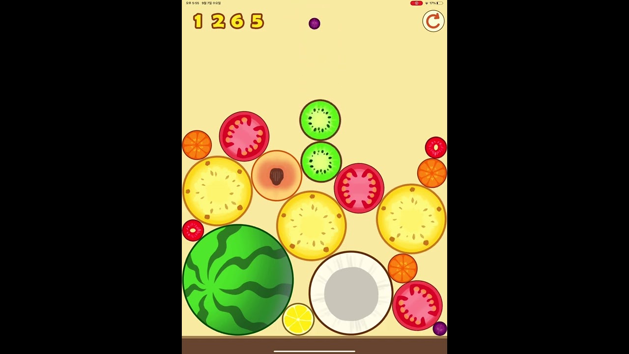 Fruit merge master over 2000 score!!!!!