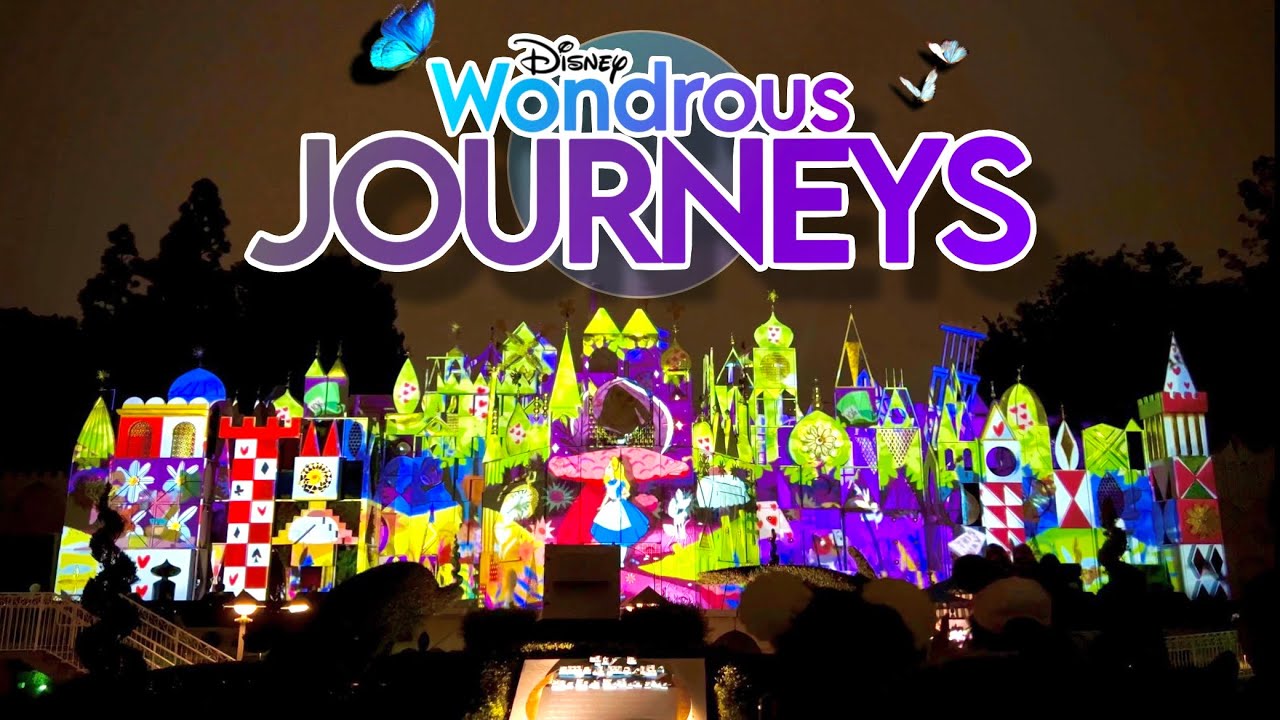 [4K] Wondrous Journeys Projections Show at it’s a small world — Disneyland, CA