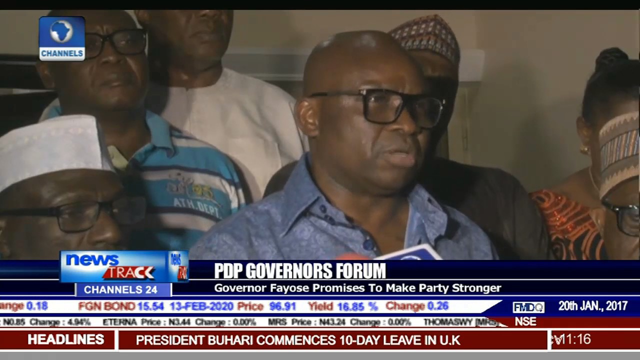 PDP Governors Forum: Group Appoints Governor Fayose As Chairman