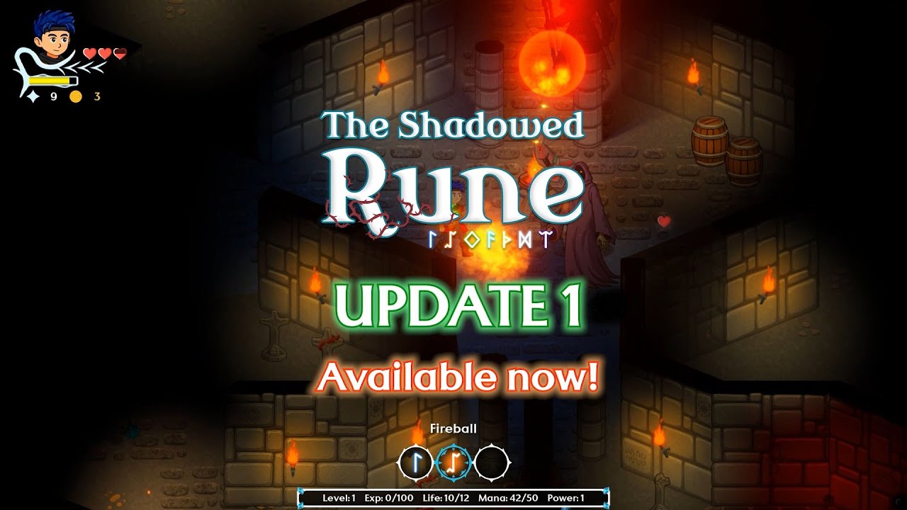 The Shadowed Rune - Update 1 -Steam Workshop integration #indiegame #actionroguelike  #DungeonEditor