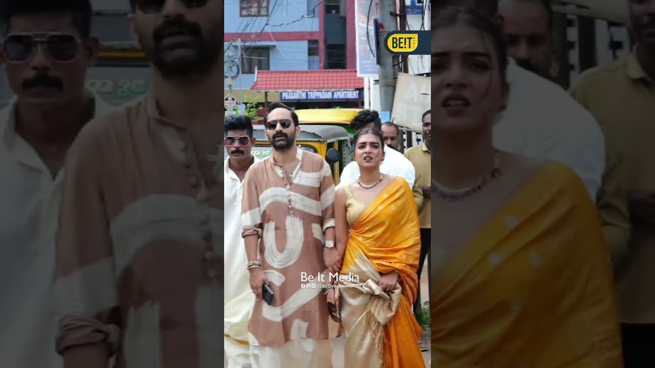 Fahad and Nazriya At Sushin's Wedding 😍 #sushinshyam