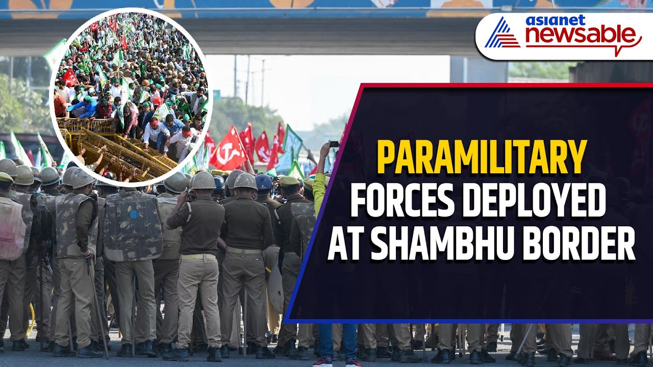 Farmers' Protest: Heavy Security at Shambhu Border as Farmers Begin 'Dilli Chalo' March