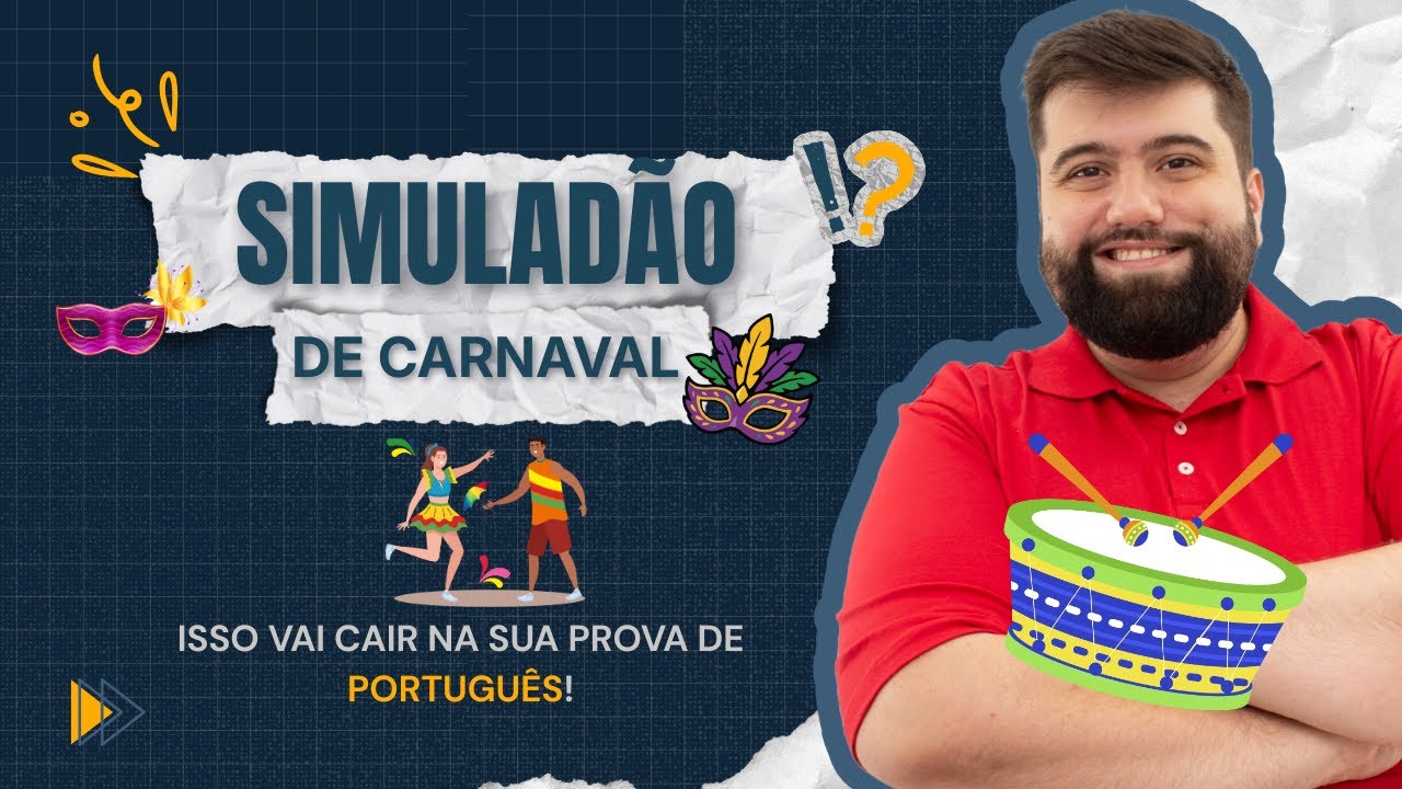 SIMULADÃO DE CARNAVAL | REVISÃO DE PORTUGUÊS - PROF. GUILHERME FONSECA