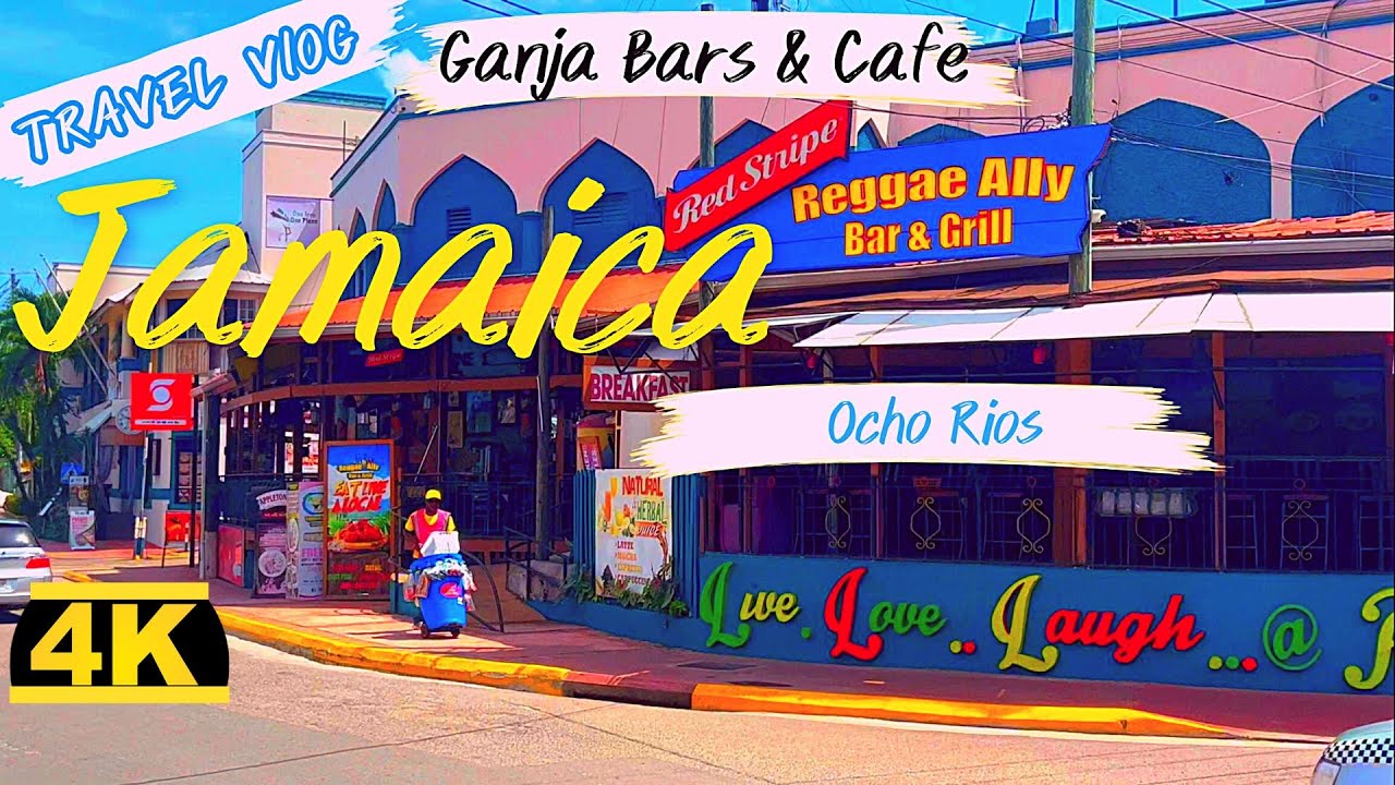 Walking Through Ganja Shops & Cafe` in Jamaica, Ocho Rios, Travel  Guide Tour