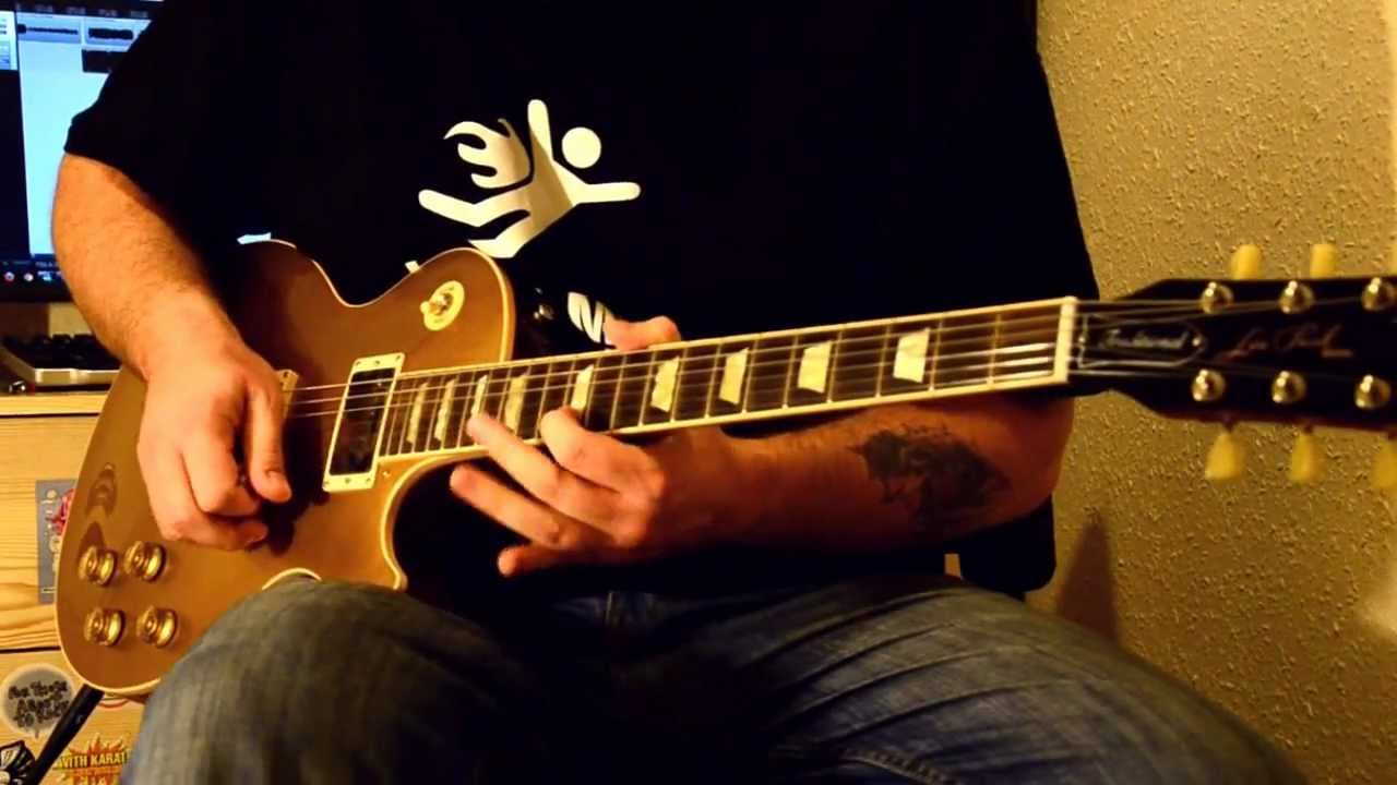 Gibson Les Paul Gold Top Traditional - Bare Knuckle Rebel Yell pickups - 5 guitar solos
