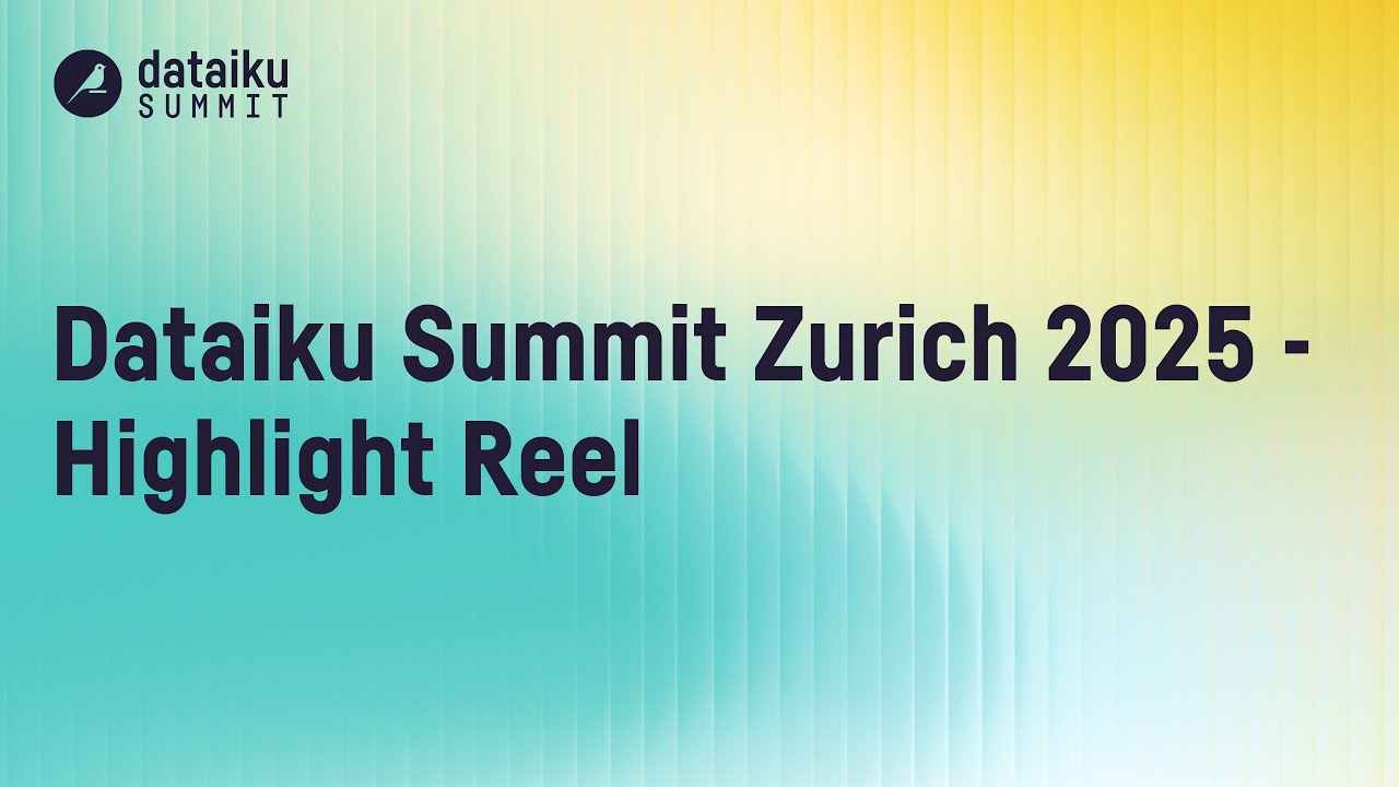 Dataiku Summit Zurich 2025 - Highlight Reel