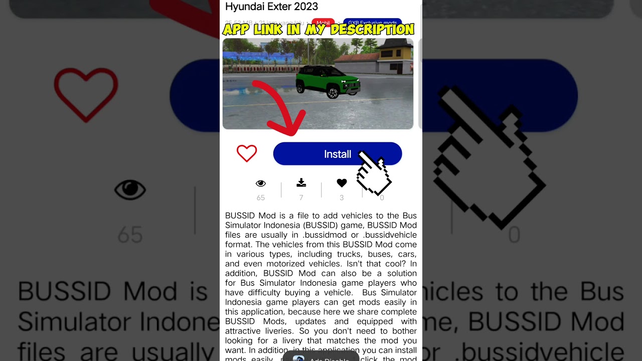 How to download hyundai exter car mod #bussimulatorindonesia