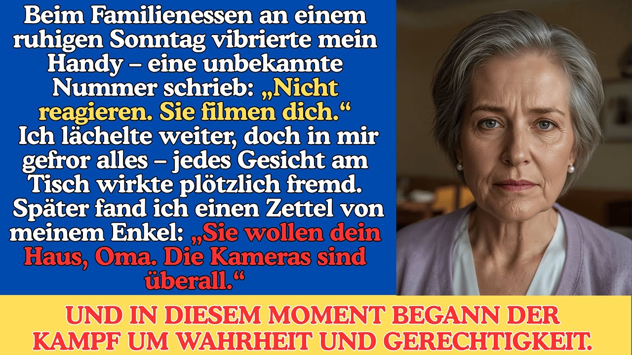 Beim Familienessen bekam ich die Nachricht: &sbquo;Reagiere nicht &ndash; sie filmen dich.&lsquo; Ich l&auml;chelte nur