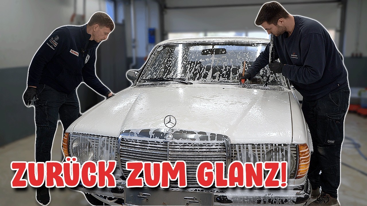 Mercedes W123: Unglaubliche Verwandlung! Innen- & Außenreinigung mit Wow-Effekt!
