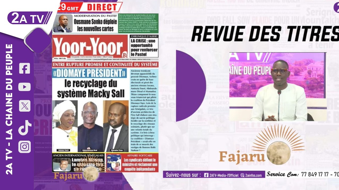 Revue des titres du Mercredi 11 Mars 2026