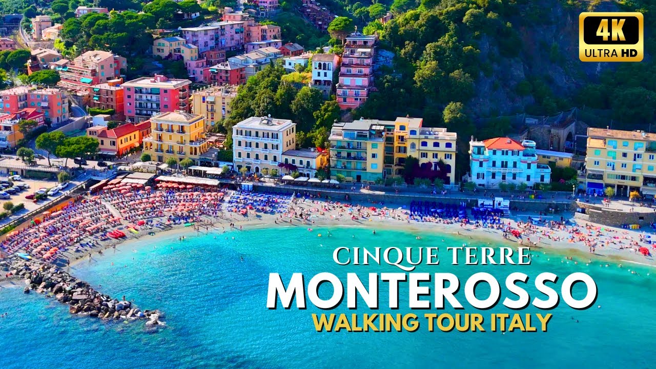 Monterosso al Mare: Paradise in Cinque Terre 🌊🇮🇹 | Walking Tour Italy in 4K