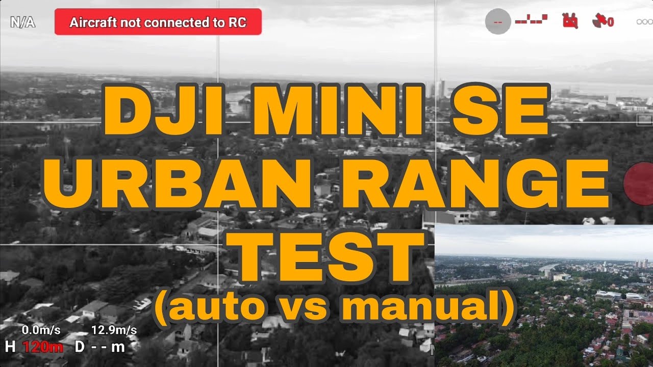 DJI MINI SE URBAN RANGE TEST | Automatic transmission vs Manual transmission | Which is best?