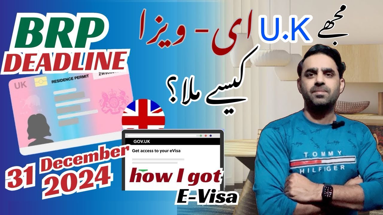 UK BRP card Replaced with E-Visa December 2024.
