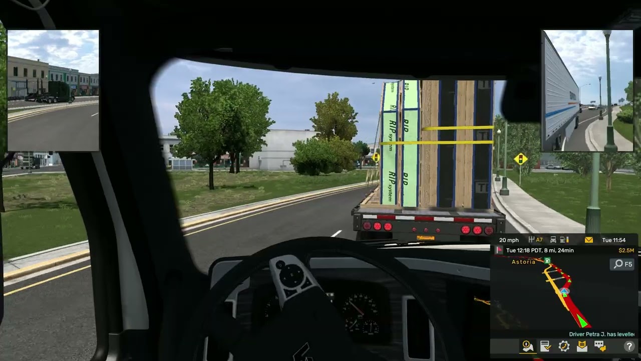 American Truck Simulator #11 Portland-Astonia Yoghurt (18t) (No music, chill driving)