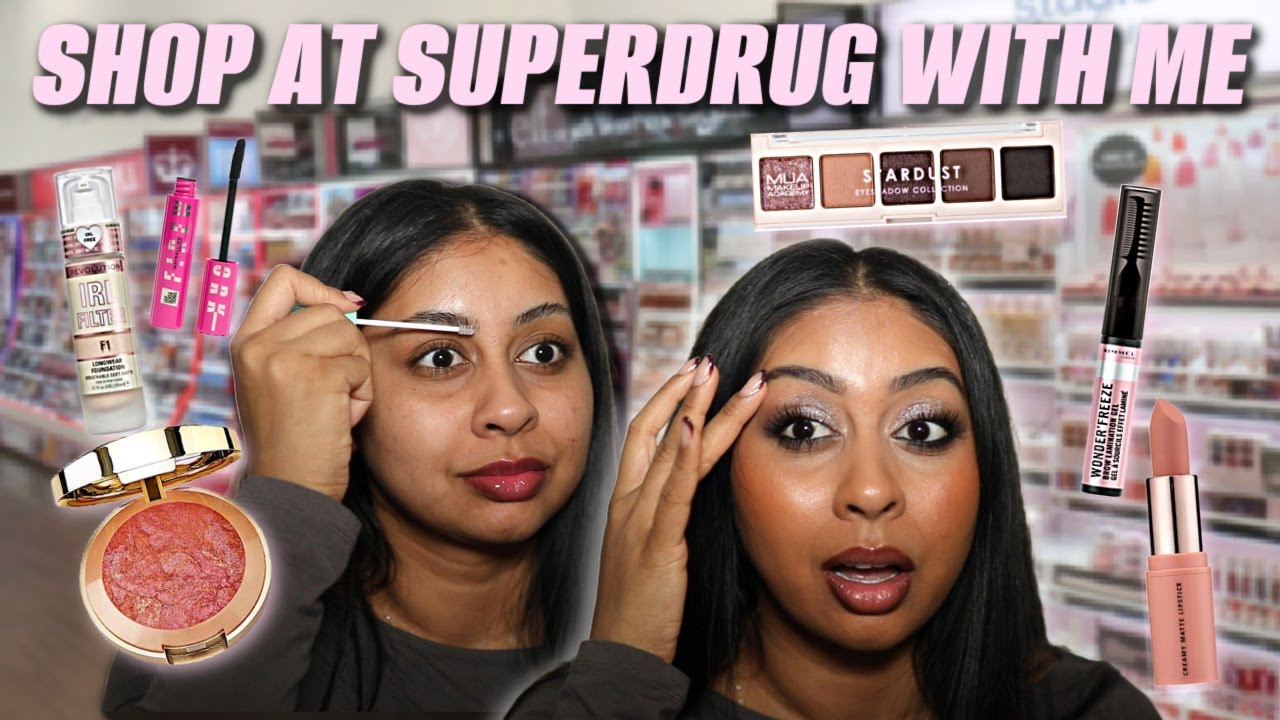 SHOP WITH ME AT SUPERDRUG FOR NEW/AFFORDABLE MAKEUP | TRY ON + WEAR TEST