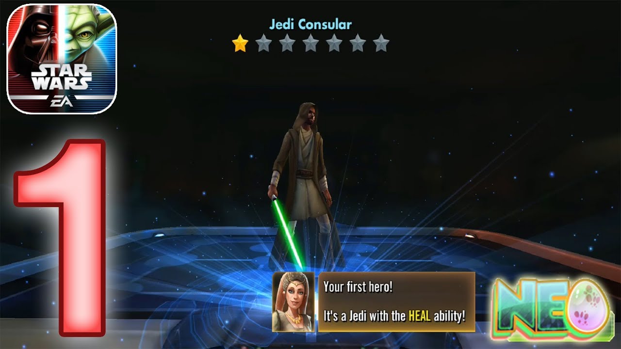 Star Wars Galaxy of Heroes: Gameplay Walkthrough Part 1 - The Beginning (iOS, Android)