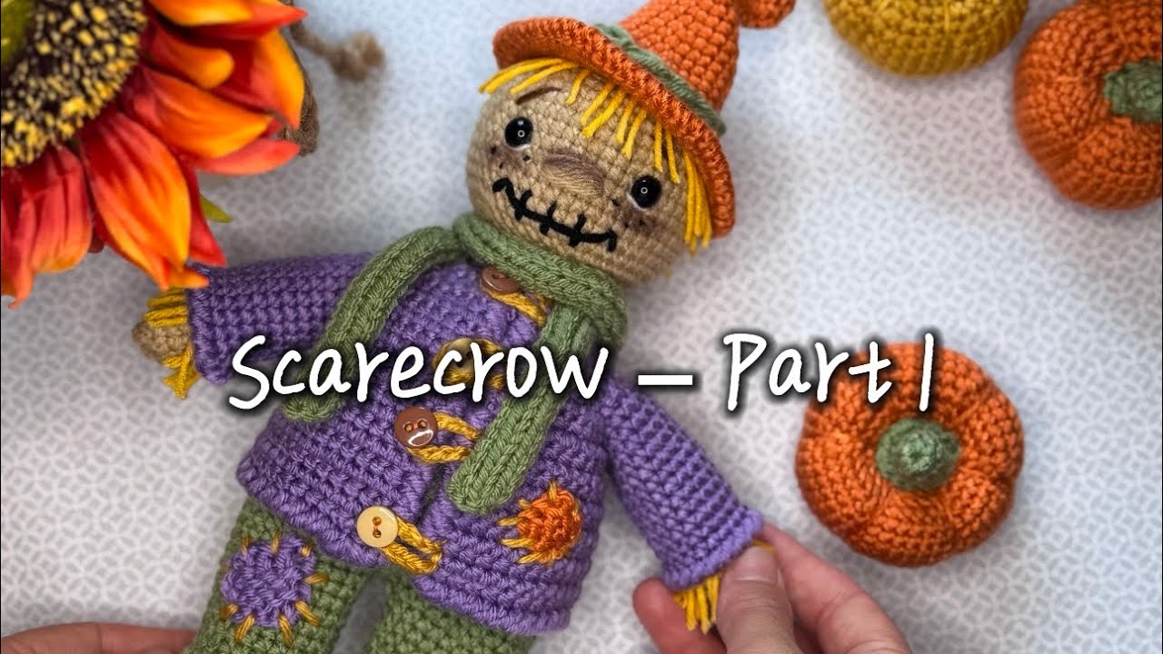 Part 1. Crocheting the Scarecrow’s Head | Amigurumi Tutorial 