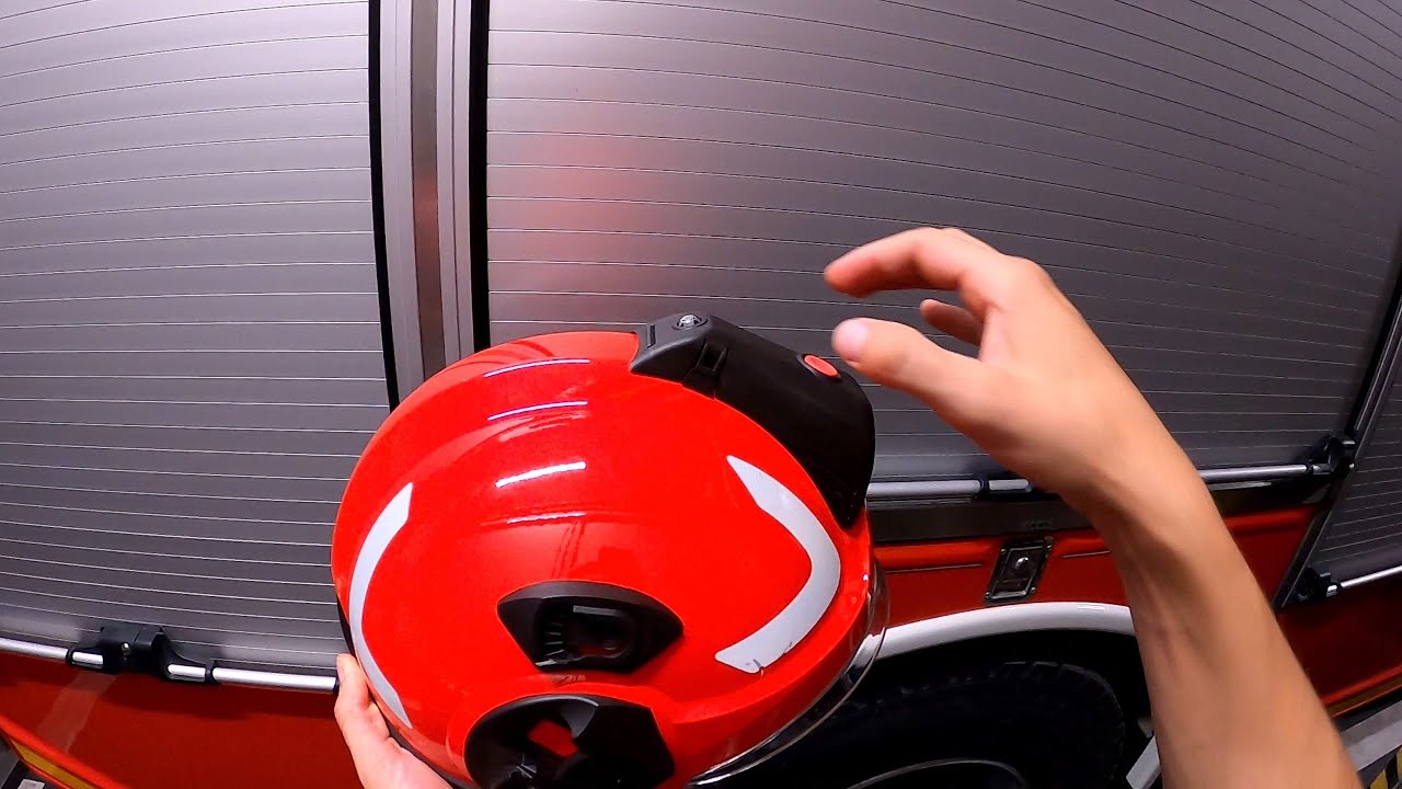 Hełm strażacki Dragon HT05 + dedykowana latarka - montaż