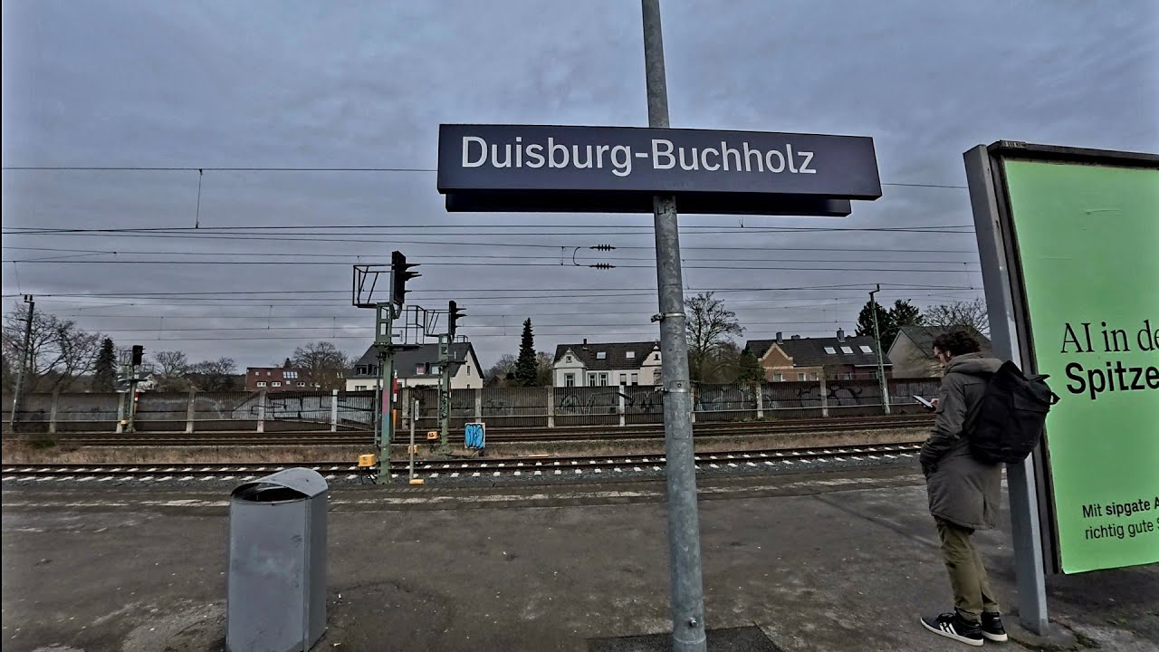 Duisburg-Buchholz Bahnhof | Februar 2026 | 4K