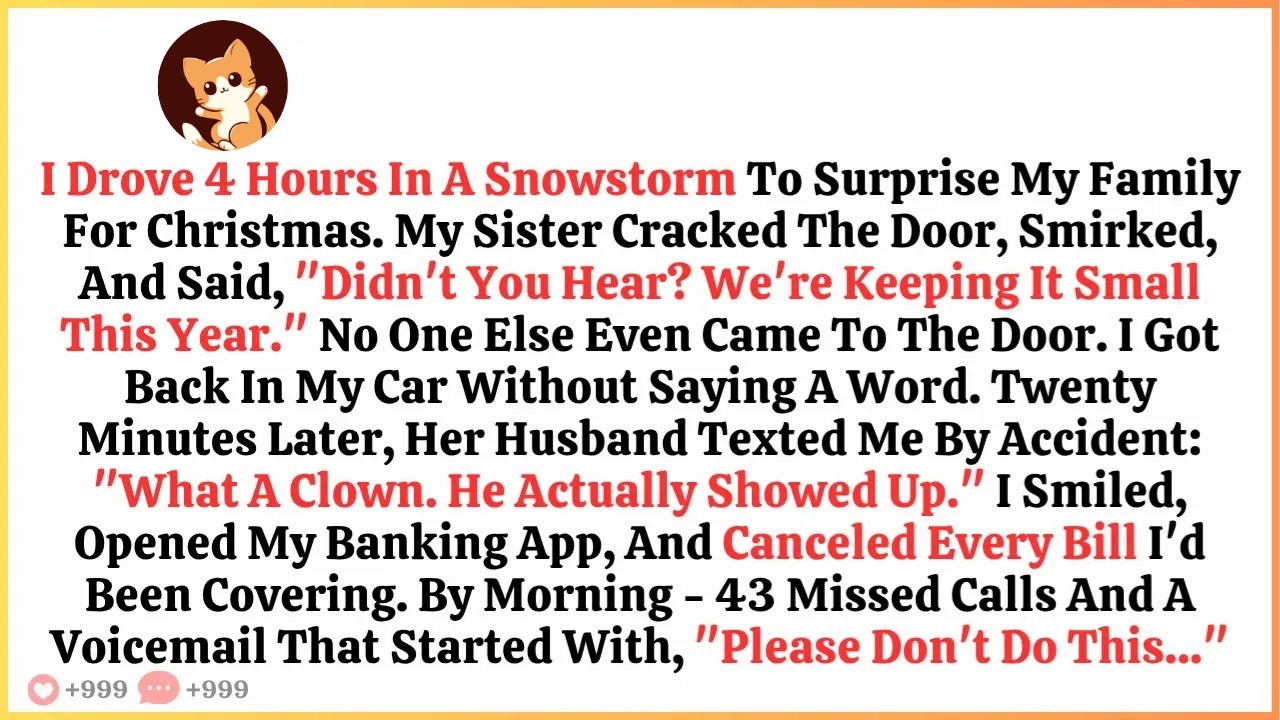 I Drove 4 Hours In A Snowstorm To Surprise My Family For Christmas...