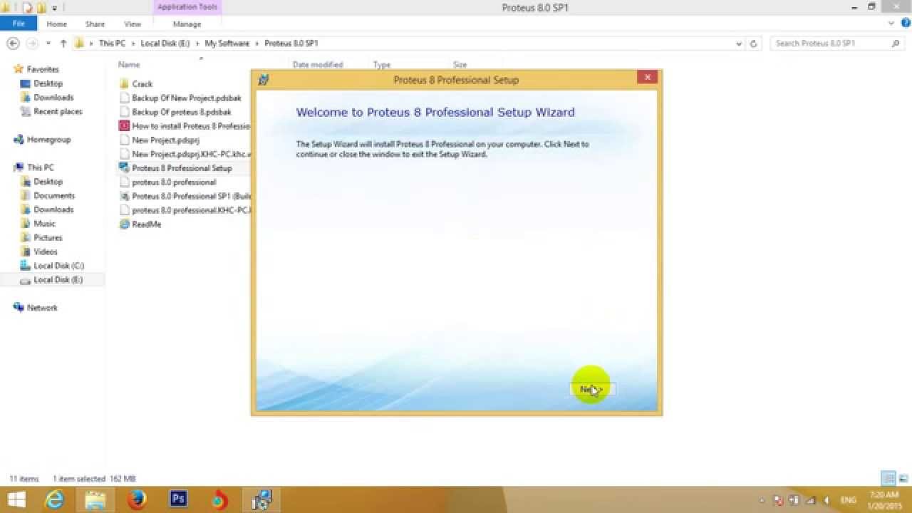 How to install proteus 8 professional