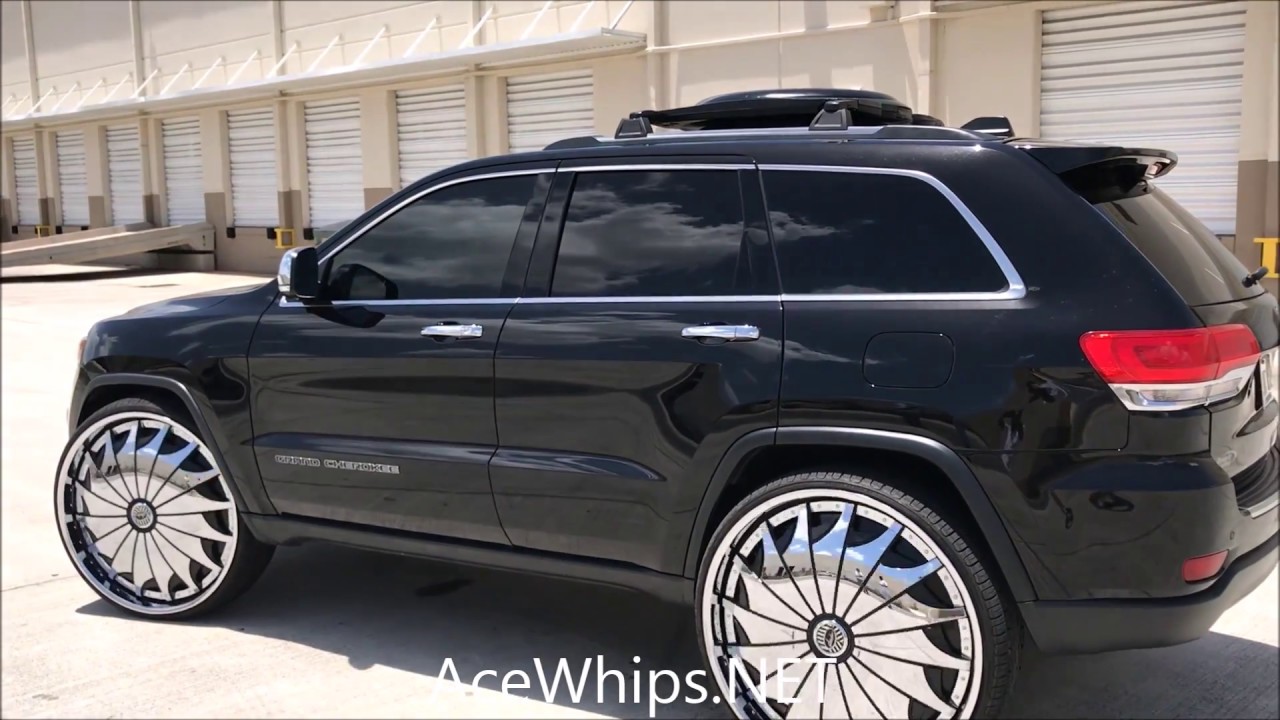 AceWhips.NET- Gambino's Black 2018 Jeep Grand Cherokee on 30