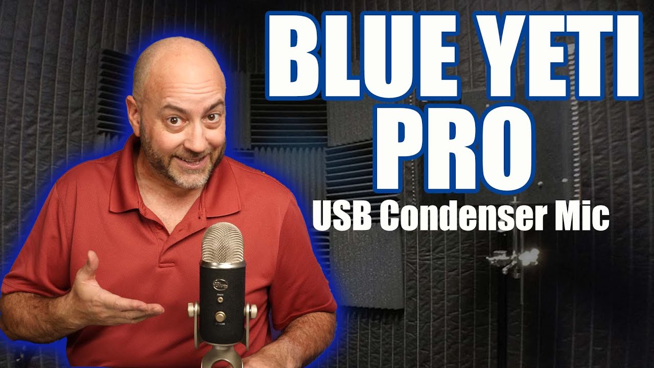 blue yeti pro USB studio mic for podcast, zoom calls, voice over