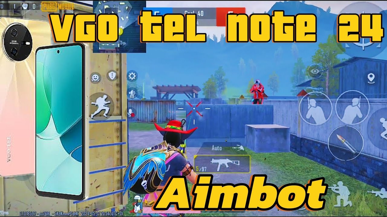 Vgo tel note 24 PUBG test 2024 | 1v2 room#pubgmobile #pubgtest #viral