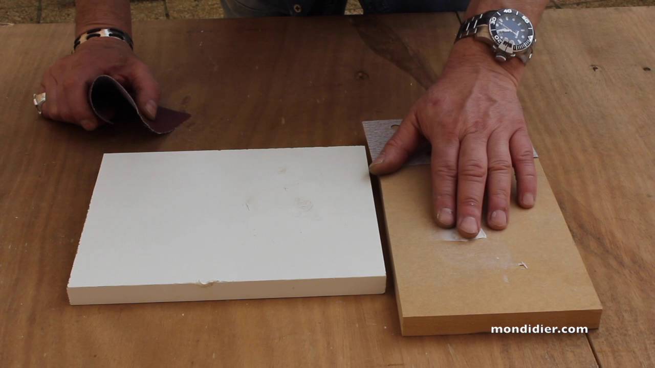 Reboucher, réparer du bois MDF, aggloméré et stratifié