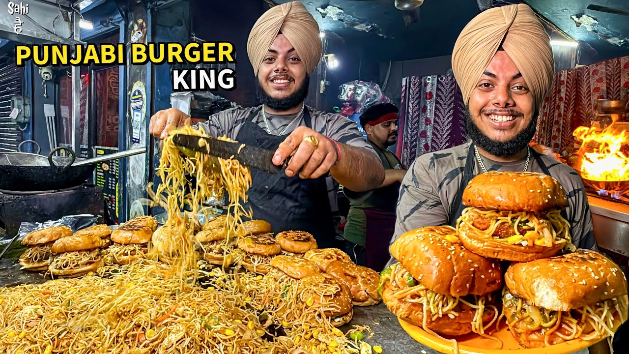 23 साल के Swaggy Singh ka VFM Punjabi Burger 😍 Rs 30 | Street Food India