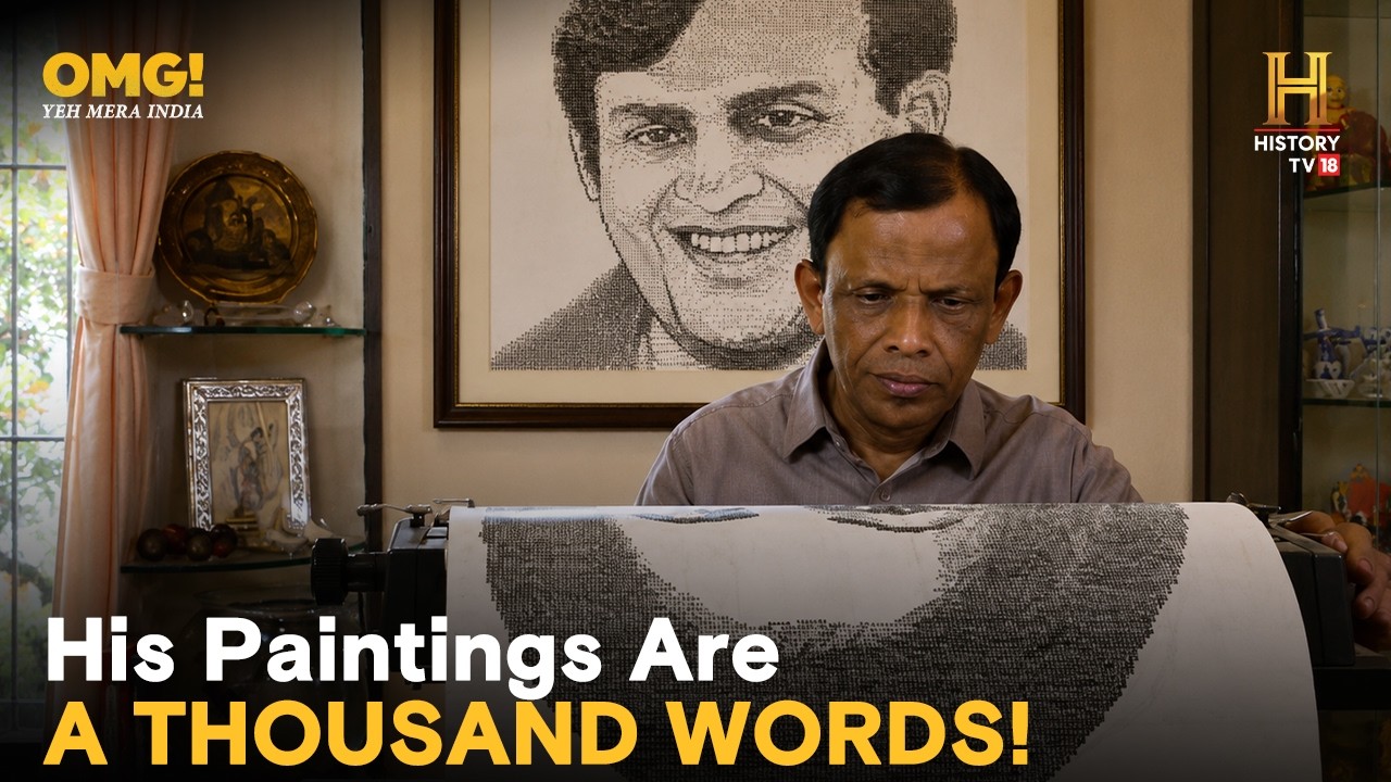 Meet Uday Talwalkar who makes portraits using his typewriter! #OMGIndia S04E10 Story 2