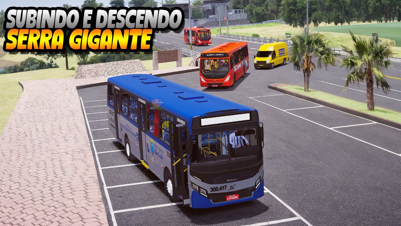 ONIBUS QUASE PASSA DIRETO NA CURVA DA SERRA - PROTON BUS SIMULATOR