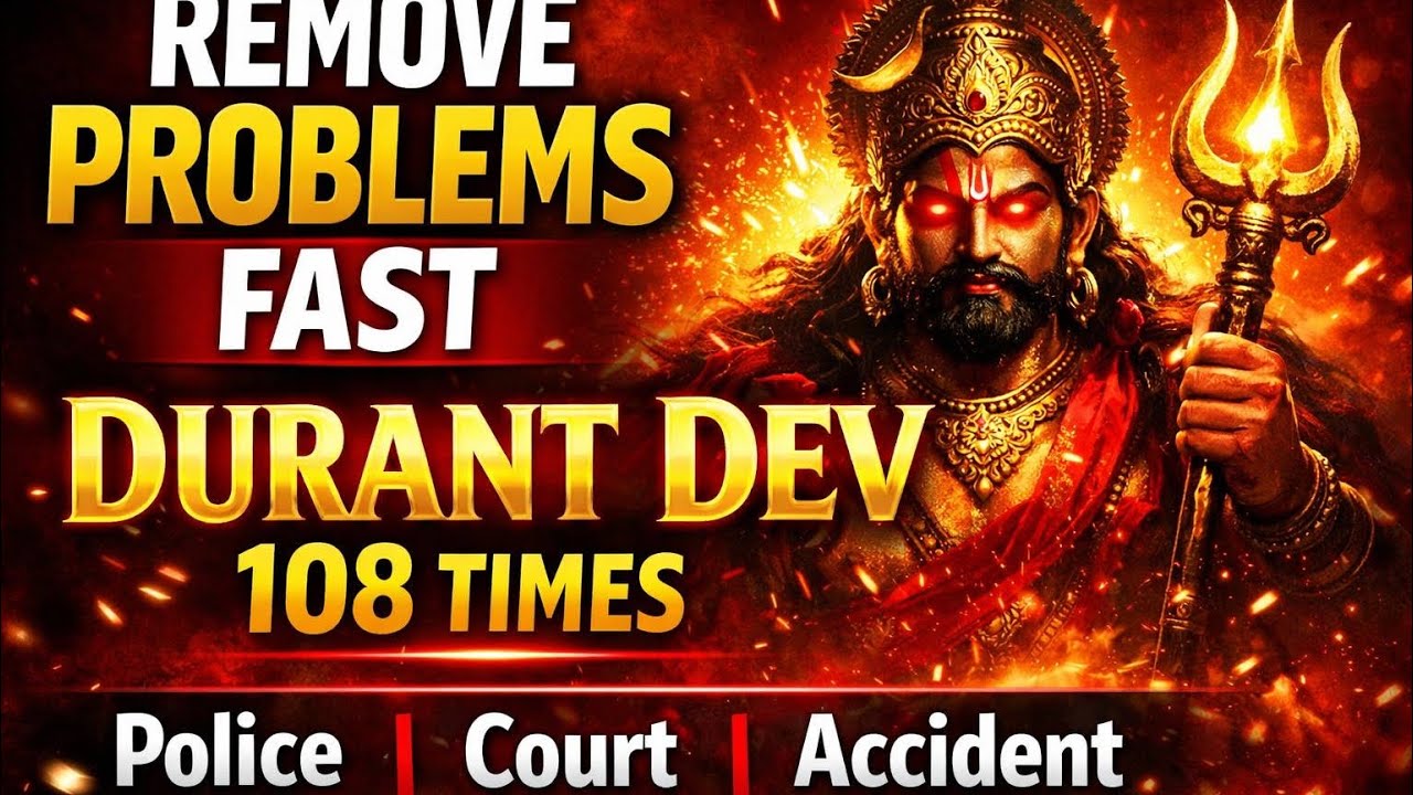 Remove All Problems Fast ⚡ Durant Dev Mantra 108 Times | Police, Court & Accident Protection