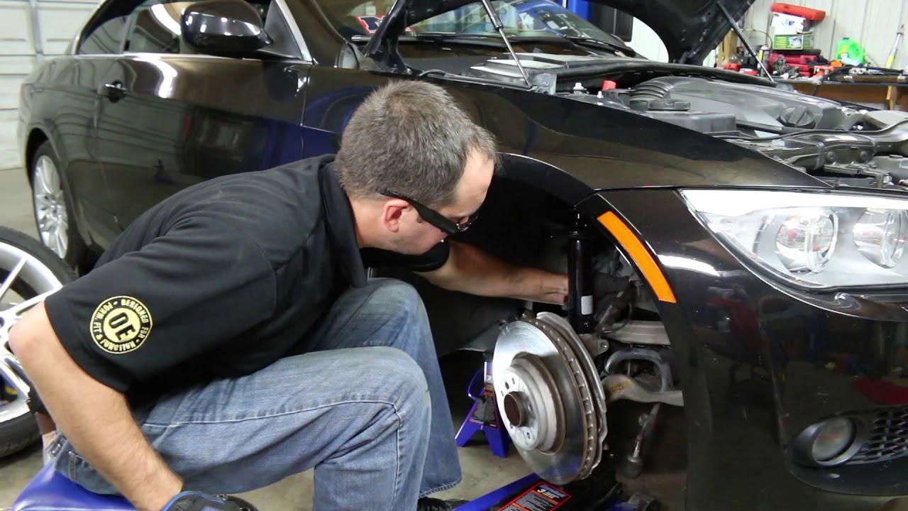 How To Replace Shocks and Struts in a BMW E90 Convertible 328I-335I 2007-2012