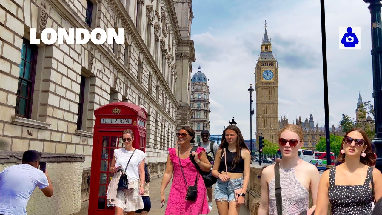 London Summer Walk 🇬🇧 Big Ben to Trafalgar Square | West End Live 2023 | Central London Walking Tour