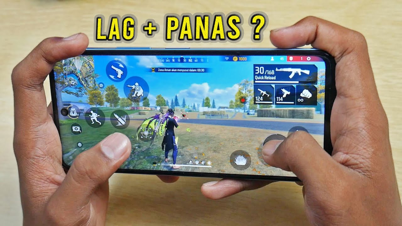 Test Free Fire Max Infinix HOT 20S Rata Kanan | Panas Banget Hampir 50 Derajat Game Terberat kah ?