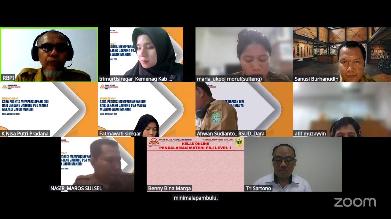 Pembukaan Pendampingan PBJ Lev-1 Kelas Sulawesi