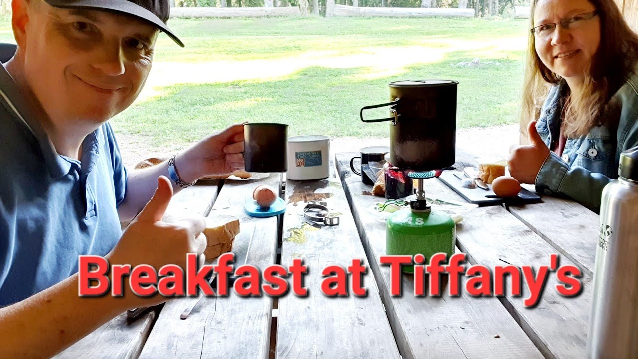 Frühstück auf dem Brend Grillplatz mit dem kleinen Optimus Gaskocher ☕️👍