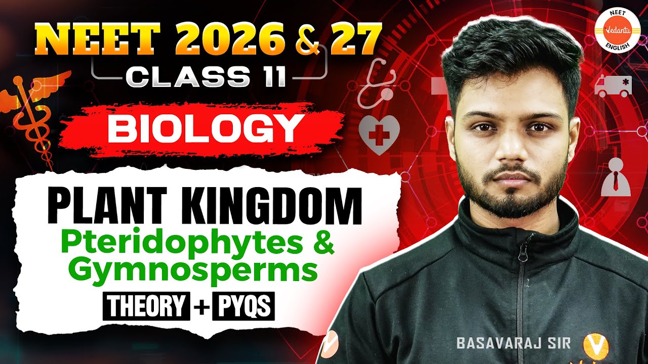 Pteridophytes & Gymnosperms (Theory + PYQs) | Class 11 | NEET 2026 & 2027 | Basavaraj Sir