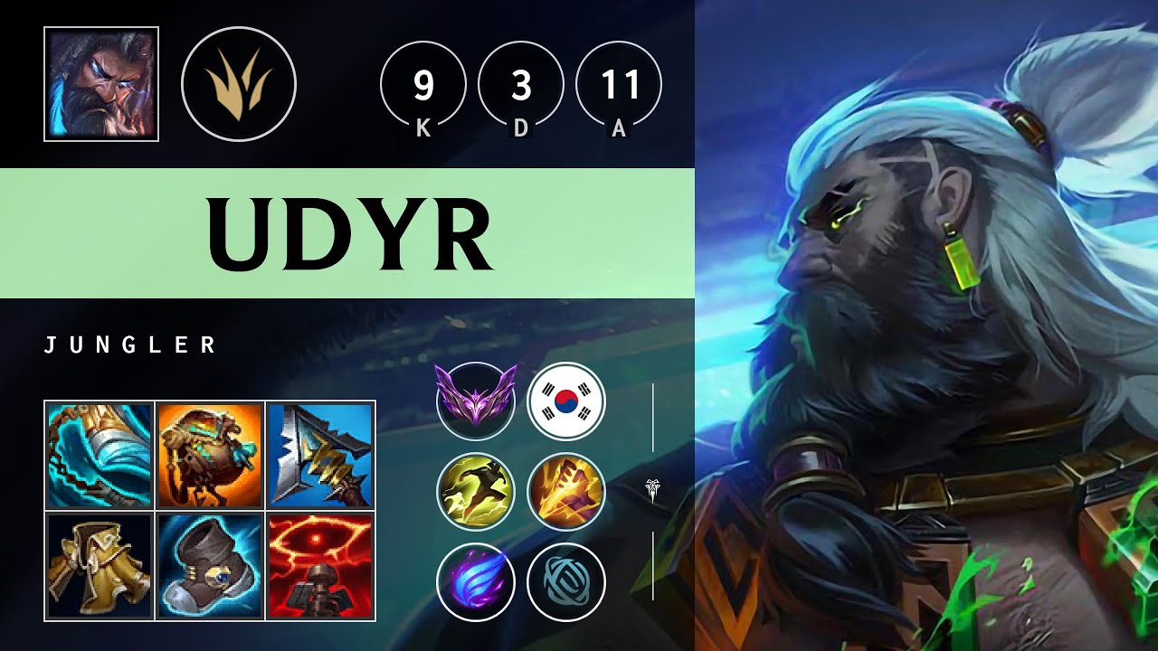 Udyr Jungle vs Nidalee - KR Master Patch 25.08