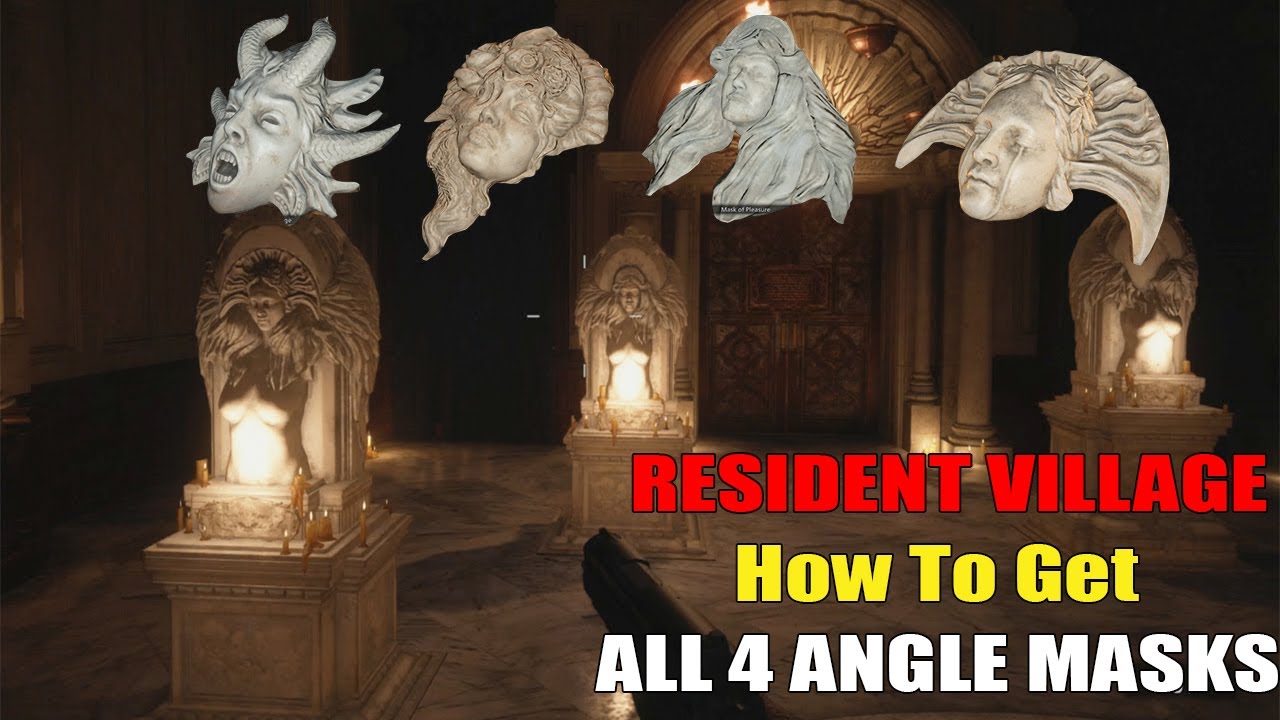 Resident Evil 8 Village - How To Get All 4 Angel Masks & Location