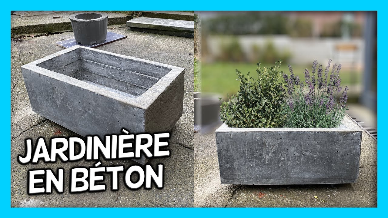 Une jardinière en béton DIY avec 0€ - 100% recyclé !