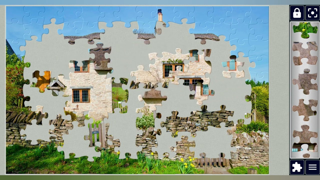 Beautiful English House 🏡||Relaxing puzzles game🧩||puzzles craft🧩||